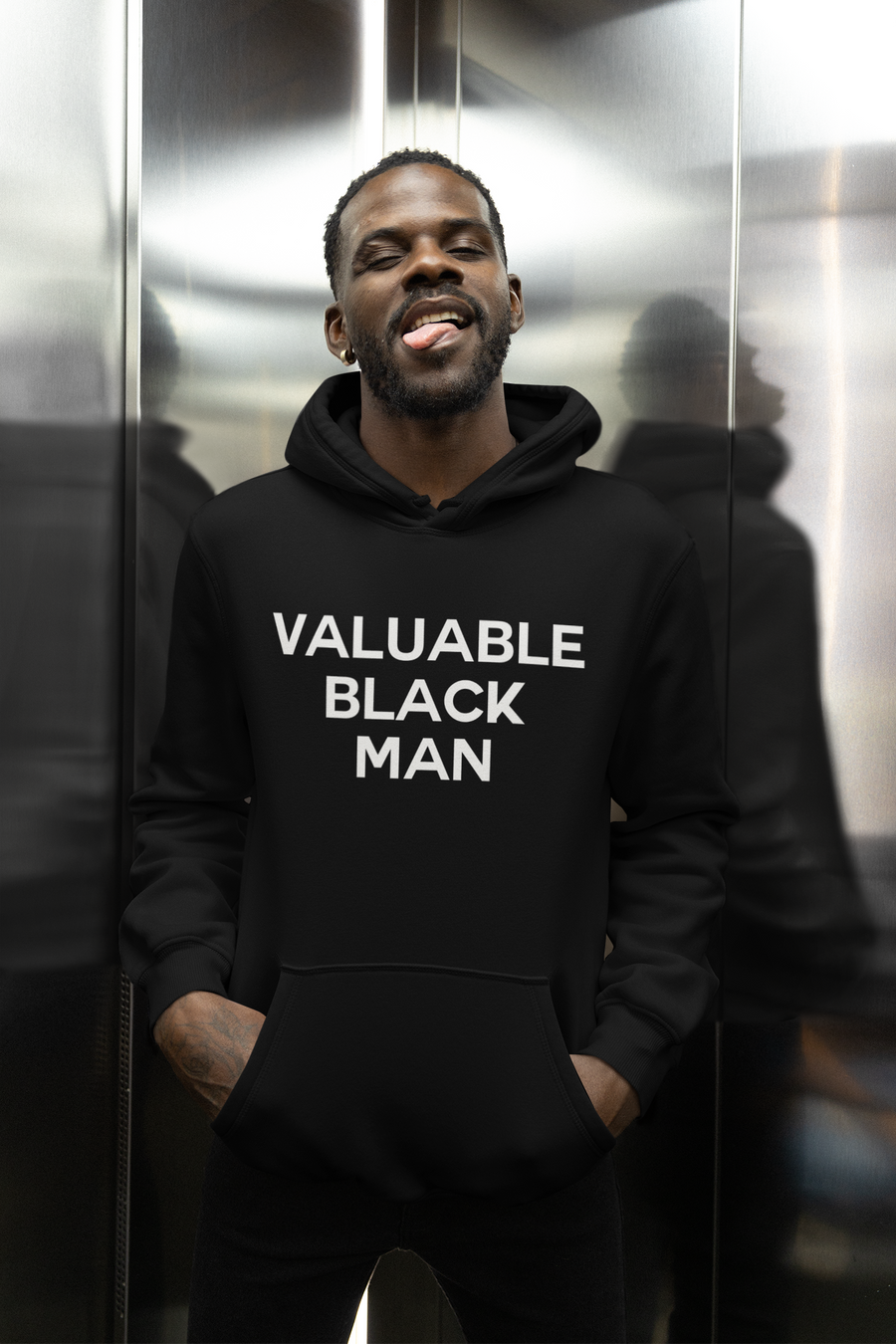 Valuable Black Man Hoodie | Empowerment Hoodie for Black Men | Vibe Snob