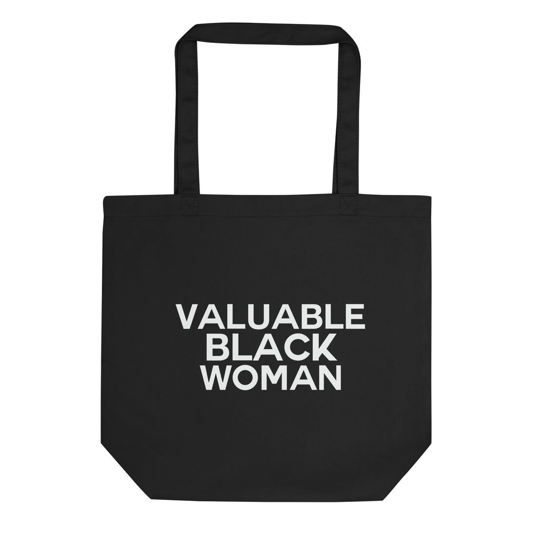 Valuable Black Woman Eco Tote Bag - Vibe Snob