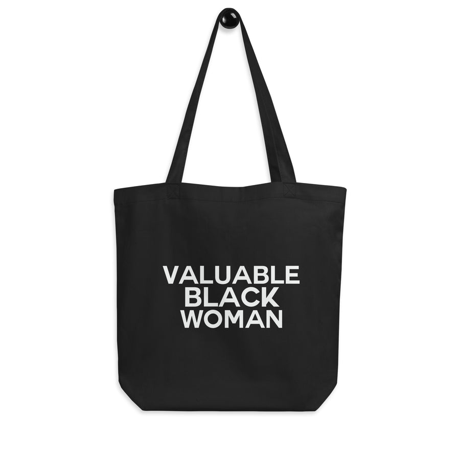 Valuable Black Woman Eco Tote Bag - Vibe Snob