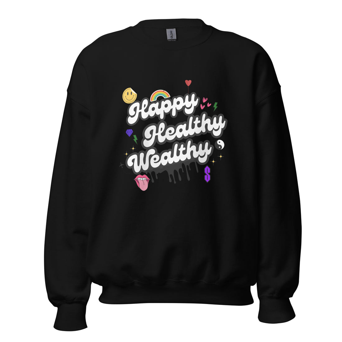 Happy, Healthy, Wealthy Crop Top | Empowering Lifestyle Apparel | Vibe Snob