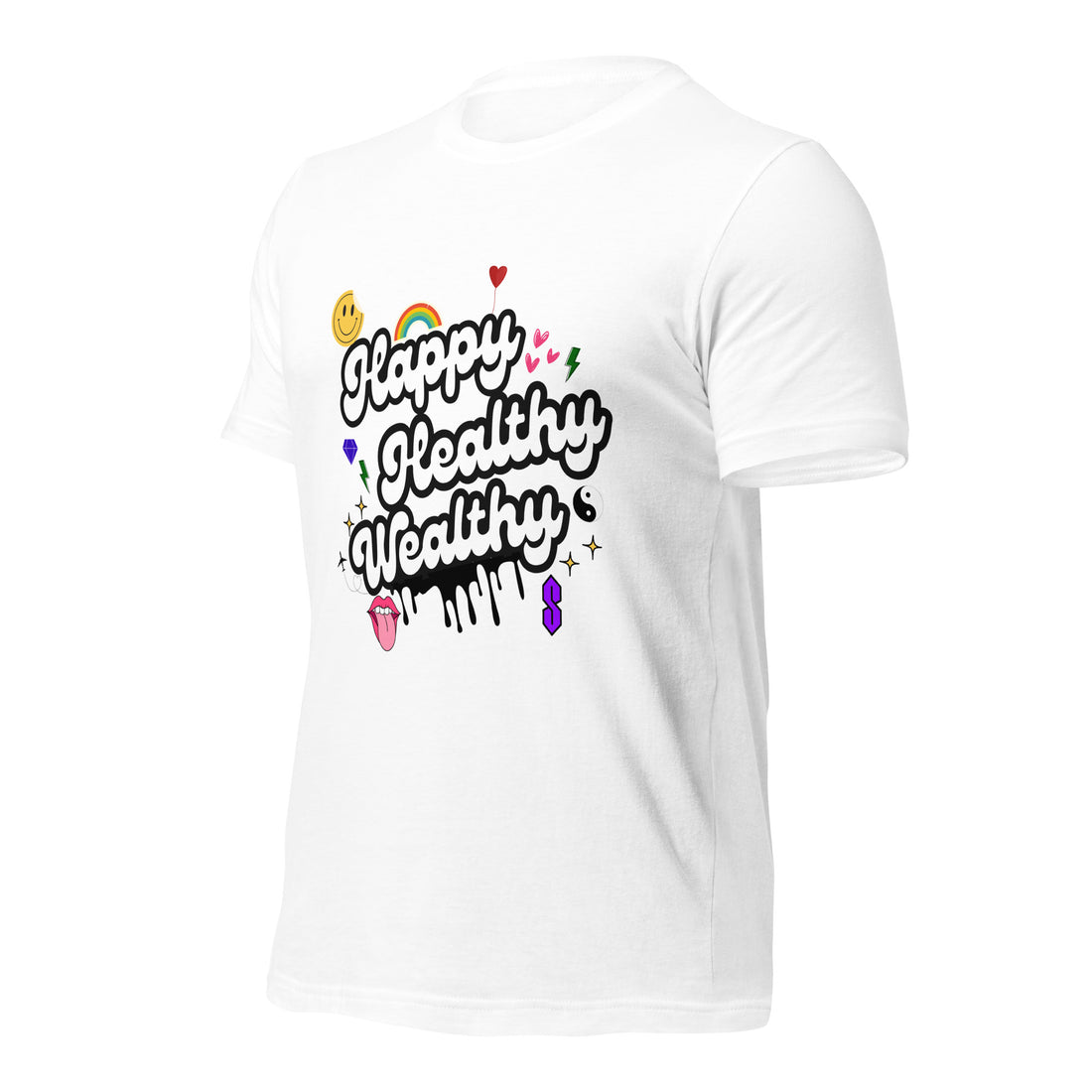 Happy, Healthy, Wealthy T-Shirt  | Empowering Lifestyle Apparel | Vibe Snob