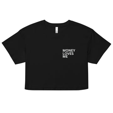 Money Loves Me Women’s crop top - Vibe Snob