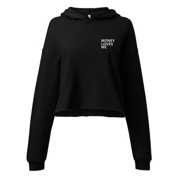 Money Loves Me Crop Hoodie - Vibe Snob