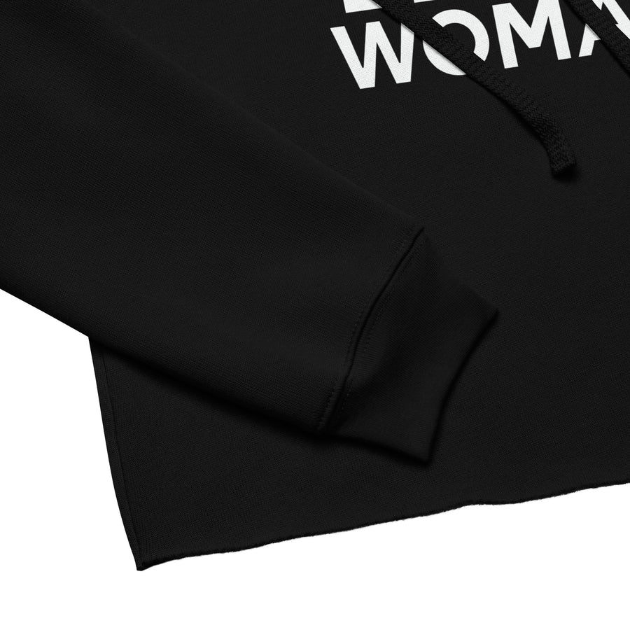 Valuable Black Woman Crop Hoodie - Vibe Snob